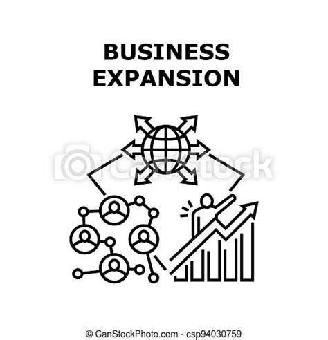 Business Expansion In World Vector Concept Color Business Expansion In