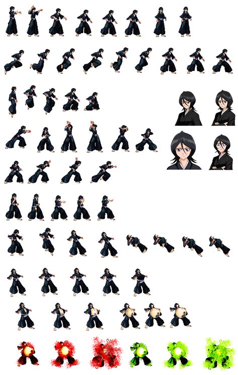 Edited Rukia Karate Sprite Sheet By Darkburster1 On Deviantart