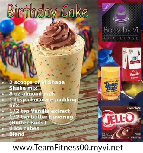 You may need to add more water, 1 as i was searching pinterest for a birthday day cake shake recipes i saw this yummy looking recipe. A healthy birthday cake shake http://www.goherbalife.com/melanieanderson/en-US | Herbalife shake ...