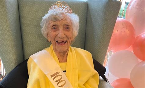 Peggy Celebrates Her 100th Birthday With Her Grandson Sandstone Care
