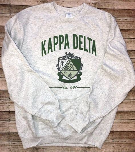 Kappa Delta Crest Sweatshirts And Tshirts Etsy In 2021 Kappa Delta