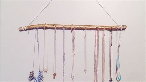 A Diy Necklace Organizer That Will Solve All Your Tangled Jewelry Woes