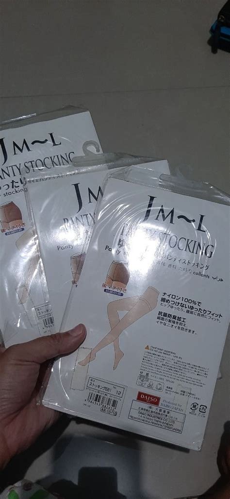 Stocking Nude Transparan Daiso Fesyen Wanita Pakaian Wanita Bawahan