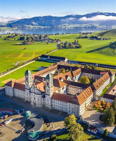 Einsiedeln Abbey Is A Benedictine Monastery In The Village Of