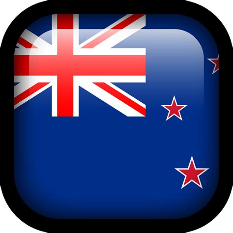 New Zealand Flag Icon | Square Flags Iconset | Hopstarter