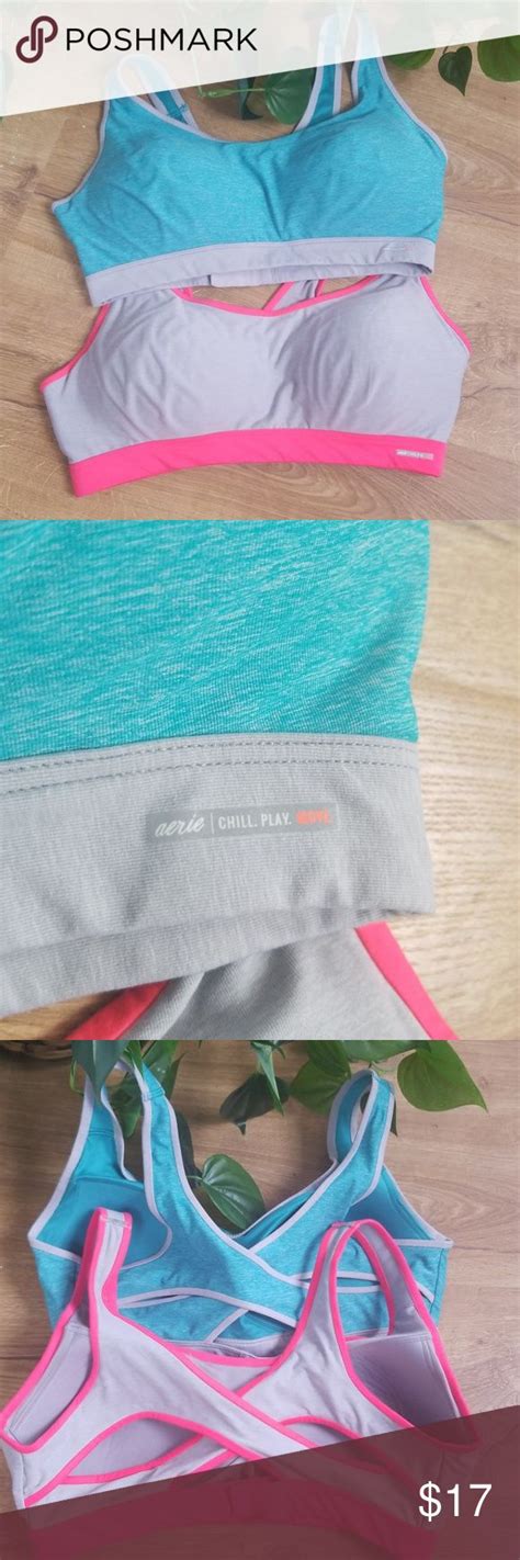 🏃‍♀️two Aerie Chill Play Move Sports Bra S