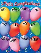 Happy Birthday (Spanish) Chart - TCR7691 | Teacher Created Resources