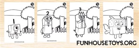 Fun House Toys Numberblocks In 2021 Kids Printable Coloring Pages All