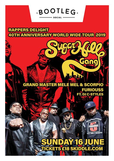 Sugarhill Gang Furious 5 40 Years Of Rappers Delight Tour At