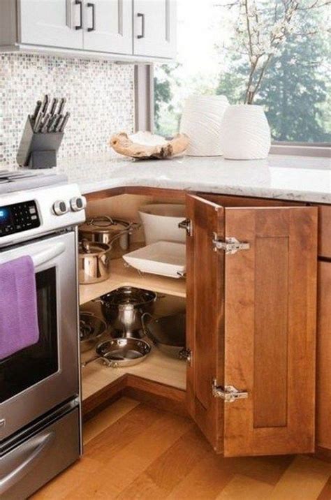 24 Gorgeous Corner Cabinet Storage Ideas For Your Kitchen 17 Diy