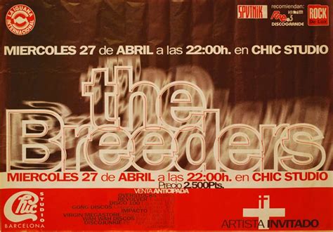 Classic Posters The Breeders 1994 Barcelona