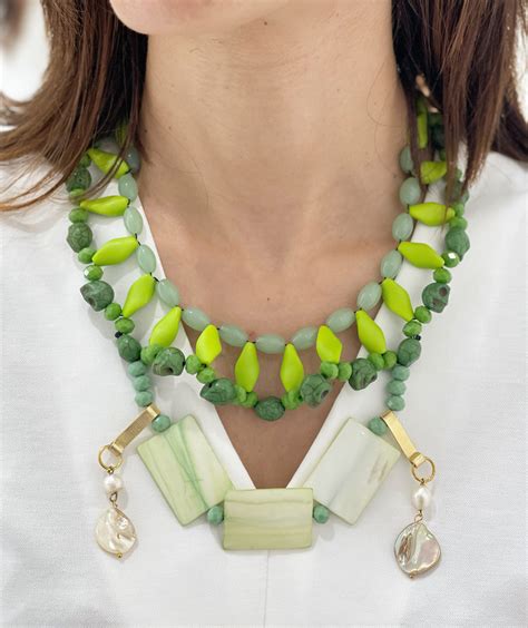 Alina Green Necklace Turquoise Shop