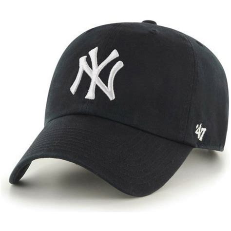 Shop 45 top new york yankees cap and earn cash back all in one place. 47 Brand Curved Brim New York Yankees MLB Clean Up Black ...