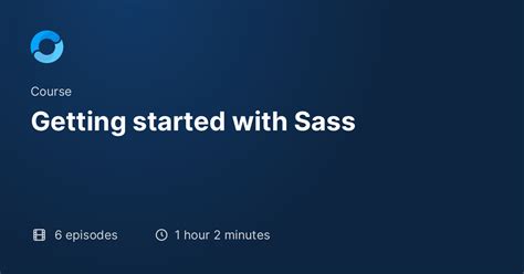 Getting Started With Sass Codecourse