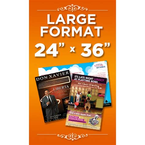 24x36 Large Format Custom Posters