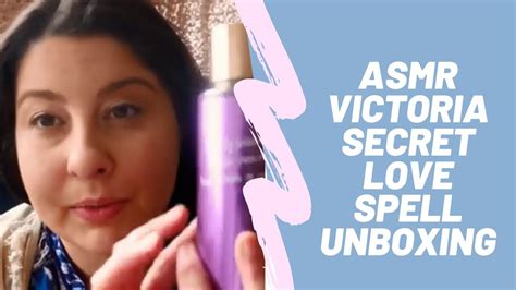 asmr victoria secret love spell unboxing youtube