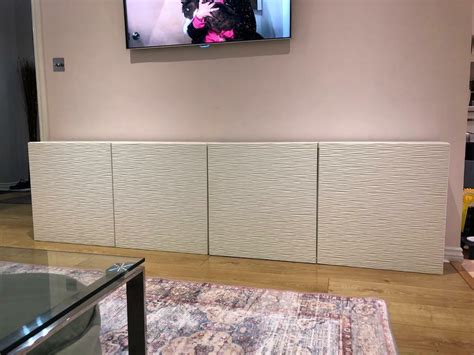 Ikea Besta White Unit With Laxviken Door Storage Wall Floor Cabinet 60