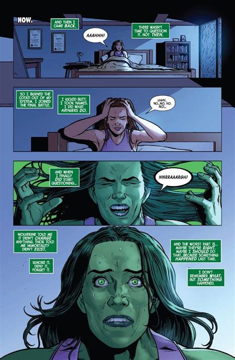 She Hulk Transformation Triggered Through Anger Or Fear In Shehulk Comic Book Cover Comics
