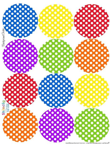 Polka Dot Circle Free Printables Polka Dot Classroom Summer Freebies Clip Art