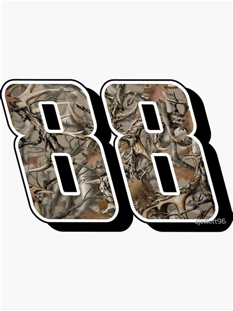 Dale Earnhardt Jr 88 Camo Sticker For Sale By Ajelliott96 Redbubble