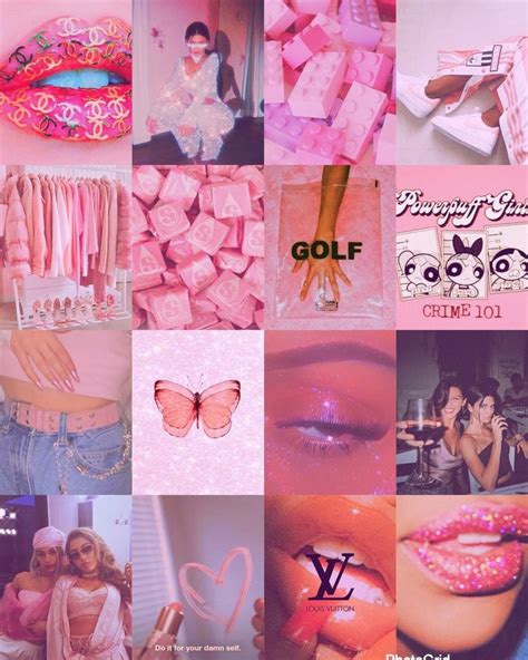 80 Pcs Pink Aesthetic Collage Kit Etsy In 2020 Pastel Pink