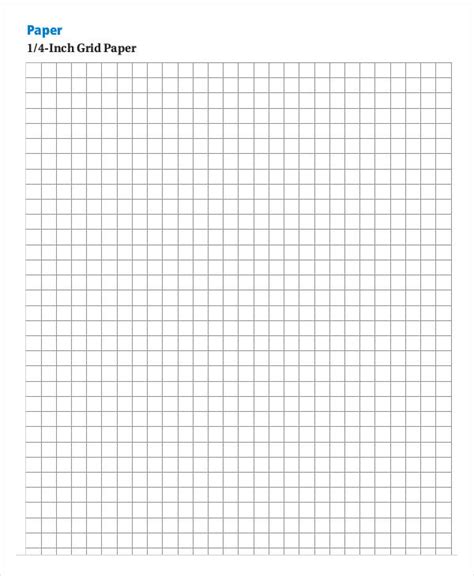1 Inch Grid Paper Printable