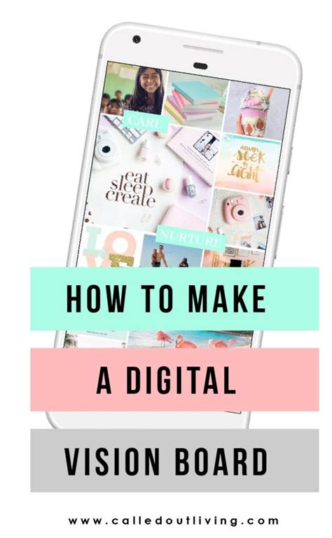 How To Make A Digital Vision Board For Your Phone With Canva Goal