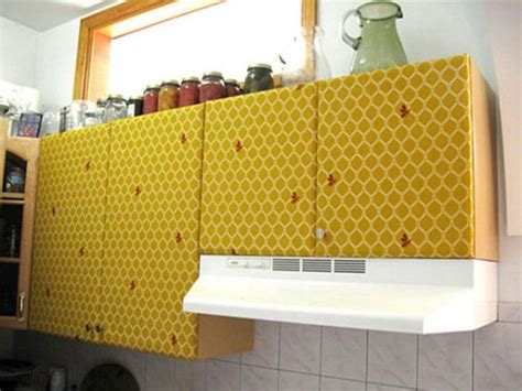 Cover cabinets with contact paper. 33+ Awesome Contact Paper Kitchen Cabinet Doors Ideas ...
