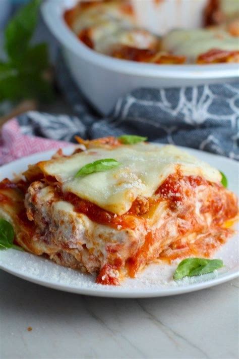 Layered Lasagna Recipe With Italian Chicken Sausage Talking Meals