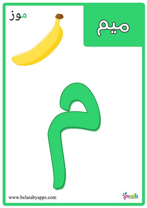 بطاقات الحروف العربية مع الصور للاطفال تعليم اطفال الحروف الهجائية مع الكلمات⋆ بالعربي نتعلم