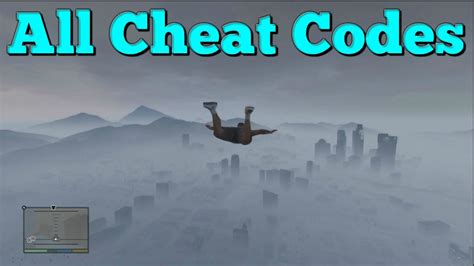Gta 5 All Cheat Codes Youtube