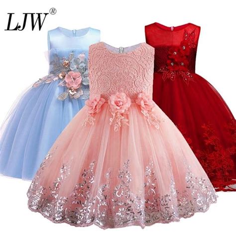 2019 Lace Sequins Formal Evening Wedding Gown Tutu Princess Dress