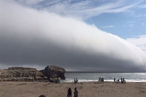 Enormous Fog Cloud Turns Sunny Beach Day Into The Apocalypse