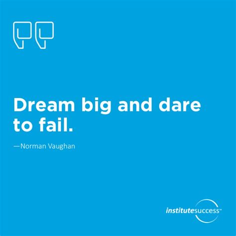 Dream Big And Dare To Fail Norman Vaughan Institute Success