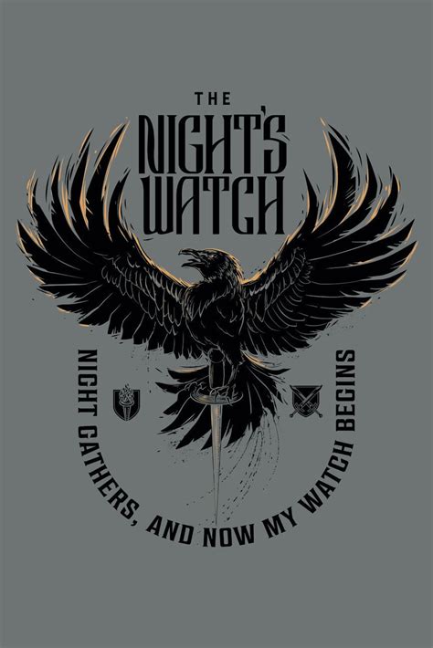 Wall Art Print Game Of Thrones The Nights Watch Ts