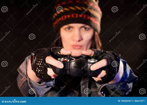 Gamer Stock Image Image Of Console Happy Caucasian 18426247