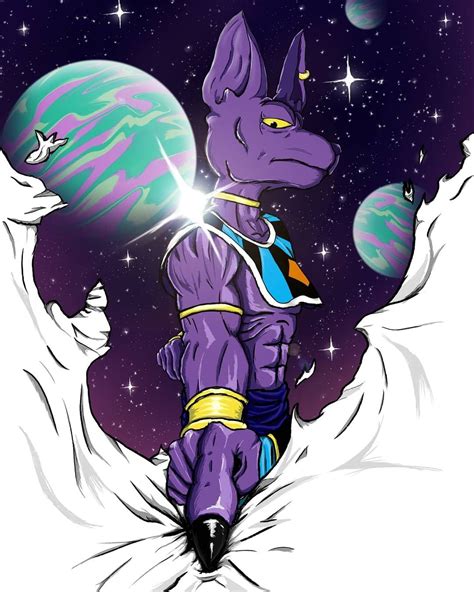 Beerus The Destroyer Dragon Ball Art Anime Character Design Beerus