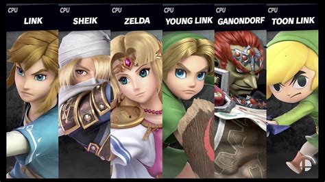 Super Smash Bros Ultimate The Legend Of Zelda Elimination Tournament