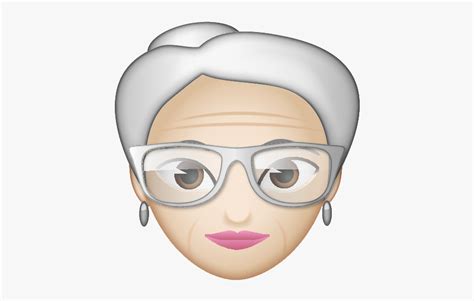 Old Woman Emoji Free Transparent Clipart Clipartkey