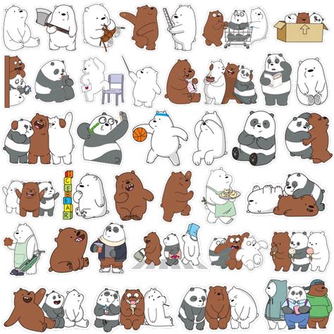 Our picks best selling alphabetical: 36pcs/lot We Bare Bears Stickerbomb Laptop Car Luggage ...