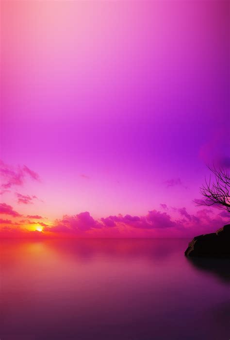 Purple Sunset Wallpaper Iphone 1040x1536 Download Hd Wallpaper