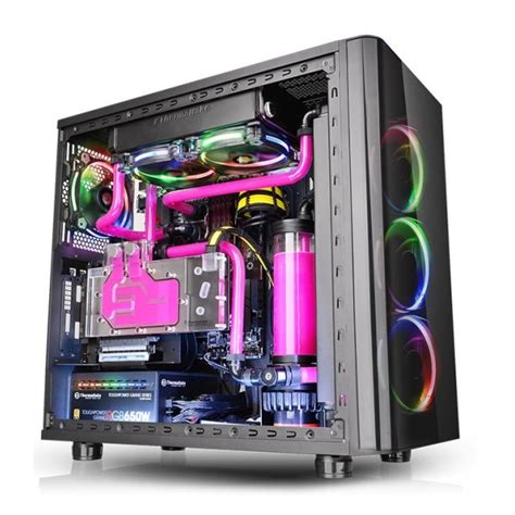 Case Thermaltake View 31 Tempered Glass Rgb Edition Black Κουτια