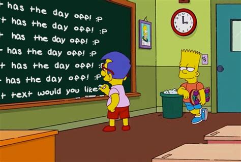 Write Your Text By Bart Simpson On Chalkboard Fiverr