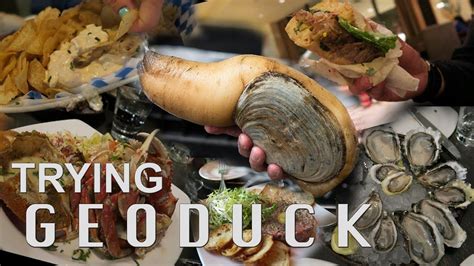 All This Food In One Day Trying Geoduck Seattle Pt 3 Youtube