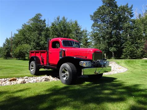 Dodge Power Wagon Standard Cab Pickup 1950 Red For Sale 83920441 Dodge