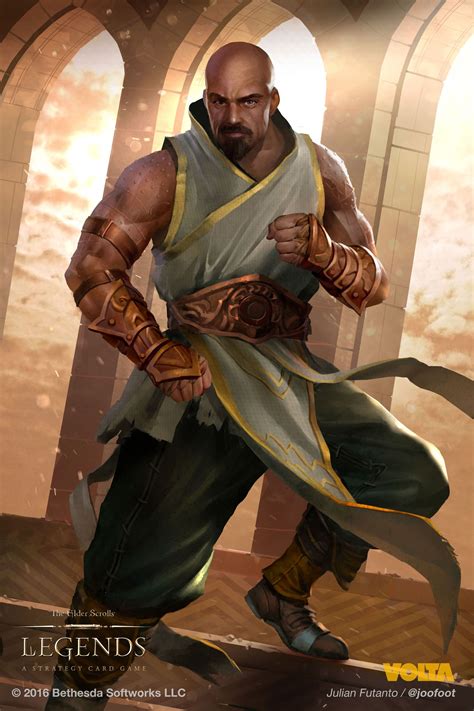 Artstation Redguard Monk Julian Futanto Heroic Fantasy Fantasy Male