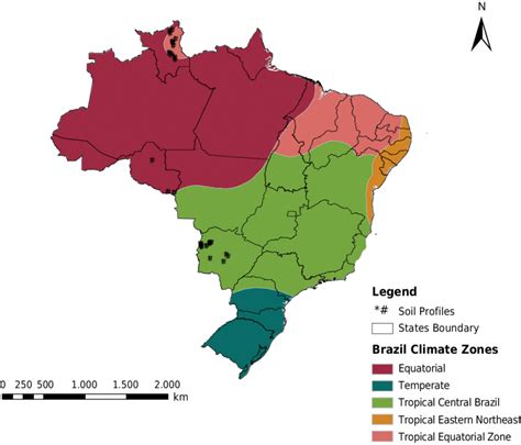 Soil Map Profiles Of The Data Set And The Brazil Climate Zones