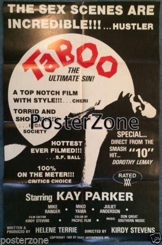 Taboo Adult Movie Poster X Kay Parker Dorothy Lemay Genuine