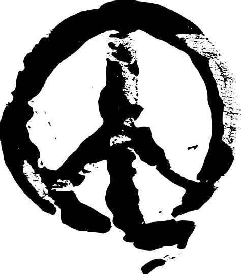 10 Grunge Stamp Peace Symbol Png Transparent