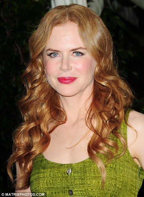 Nicole Kidman Shows Off Natural Flame Haired Curls At Hollywood